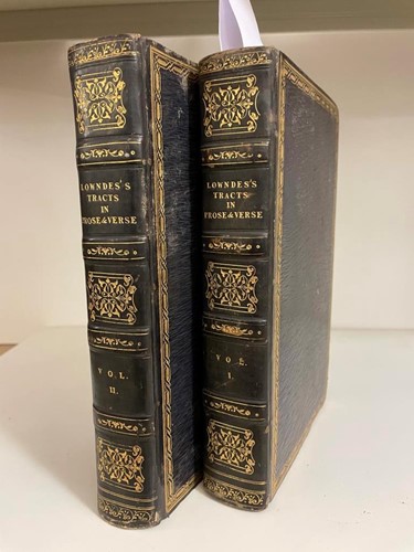 Lot 209 - LOWNDES (Thomas) Tracts in Prose and Verse....