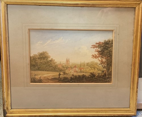 Lot 314 - James Stark (1794-1859), a village view from...