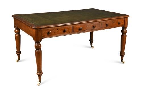 Lot 442 - A Victorian mahogany library table