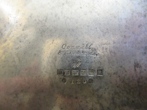 Lot 17 - An Arts & Crafts pewter biscuit barrel, 17cm high
