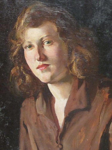 Lot 302 - British School, 20th century Portrait of a...
