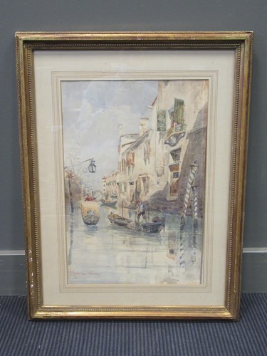 Lot 412 - Egisto Massoni (Italian, 1854-1929) Venetian...