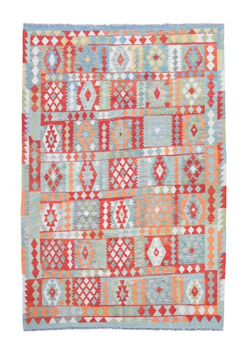 Lot 227 - A large hand-knotted pure wool kelim carpet