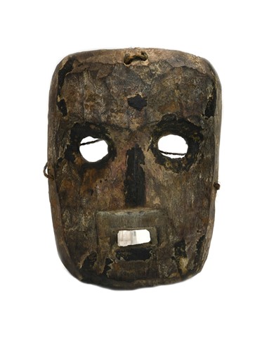 Lot 257 - A Tamang wood mask, Trisuli Region, North Western Nepal, probably 19th century or earlier