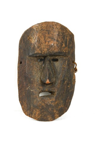 Lot 253 - A Tamang wood mask, Jumla region, North Western Nepal, early 20th century