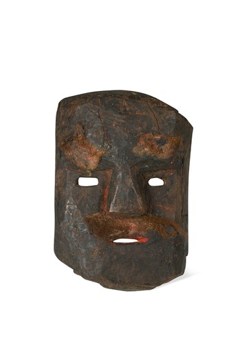 Lot 249 - A Tamang wood mask, Jumla region, North Western Nepal, probably 19th century or earlier