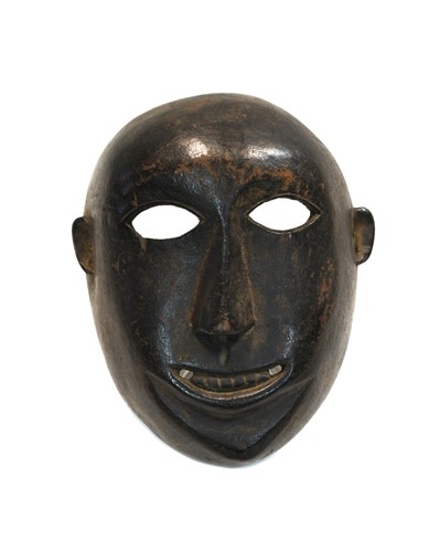 Lot 262 - A Magar wood mask, North Western Nepal, probably late 19th/early 20th century or earlier