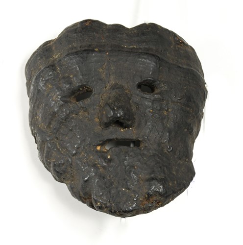 Lot 250 - A carved tree fungus protective spirit mask, Central Nepal, early 20th century
