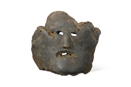 Lot 260 - A carved tree fungus protective spirit mask, Central Nepal, early 20th century