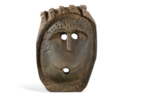 Lot 239 - A carved wood monkey mask from Kulu Valley, Himachal Pradesh, India, 19th century