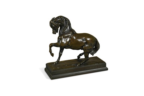 Lot 339 - Antoine-Louis Barye (French, 1796–1875), Cheval Turc No. 3