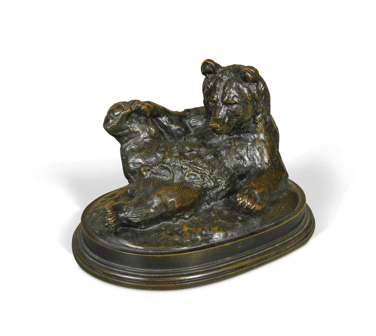 Lot 335 - Antoine-Louis Barye (French, 1796–1875), Ours Assis