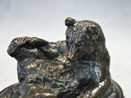 Lot 335 - Antoine-Louis Barye (French, 1796–1875), Ours Assis