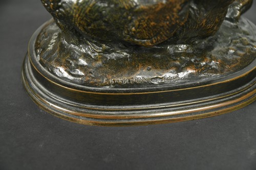 Lot 335 - Antoine-Louis Barye (French, 1796–1875), Ours Assis