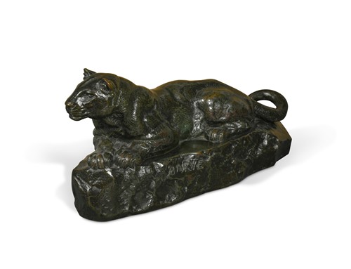 Lot 336 - Antoine-Louis Barye (French, 1796–1875), Panthere de Tunis No. 1