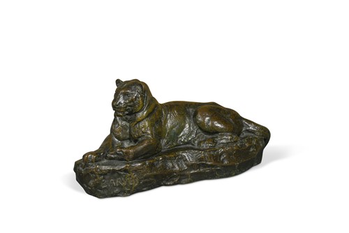 Lot 338 - Antoine-Louis Barye (French, 1796–1875), Panthere de L'Inde No. 1