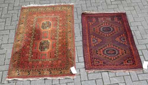 Lot 646 - 2 beluchi rugs 158 x 100cm (largest)