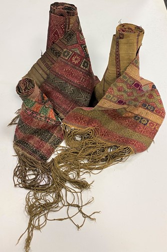 Lot 197 - A group of three Kera, Bhutan, early 20th century