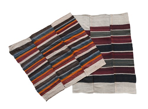 Lot 335 - Two fine soft yak wool lady's shawls, Dolpo Region, Nepal, early 20th century