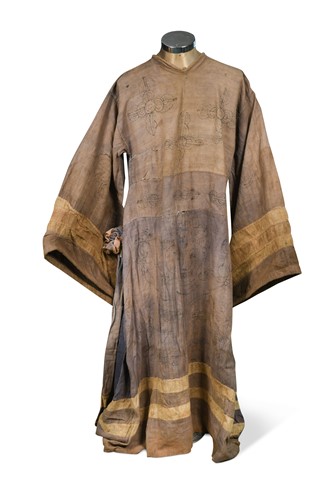Lot 187 - A possibly unique Tamang Lamaist funeral and exorcism dress, Northern Nepal, late 18th/early 19th century