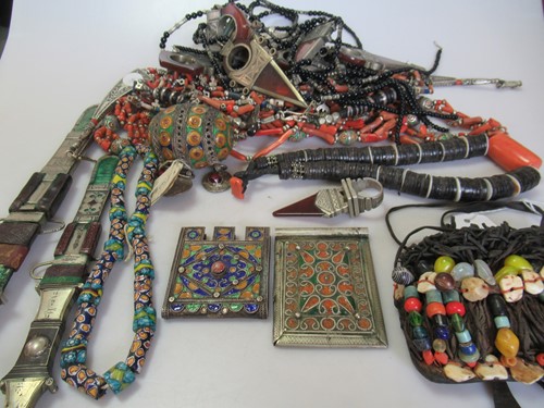 Lot 179 - A large collection of tribal jewellery and...