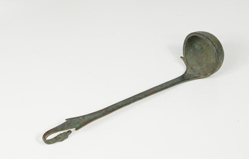 Lot 333 - A Roman bronze temple ladle