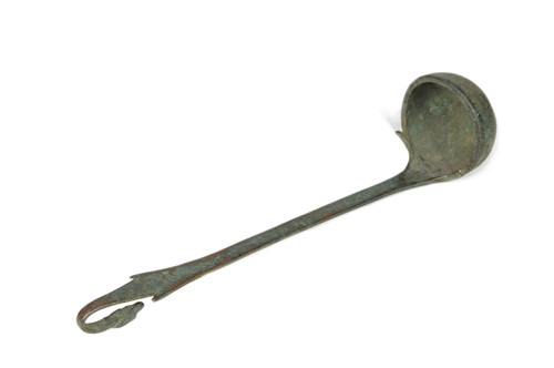 Lot 333 - A Roman bronze temple ladle