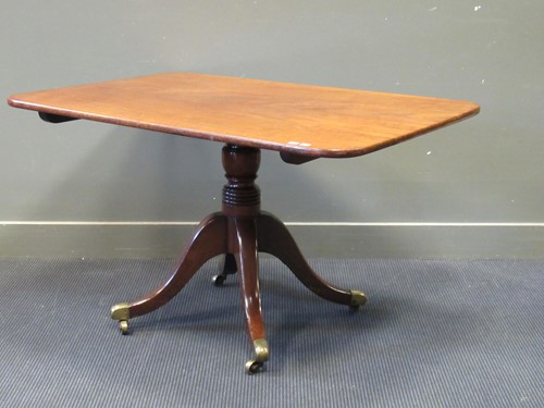 Lot 461 - A George IV mahogany tilt top breakfast table,...