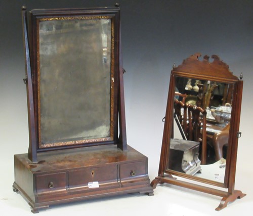 Lot 612 - A George II style mahogany dressing table...