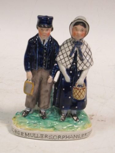 Lot 102 - A rare Staffordshire figure 'George Mullers...