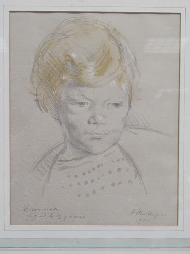 Lot 435 - G.E. Phillips (Modern British) Portrait of...
