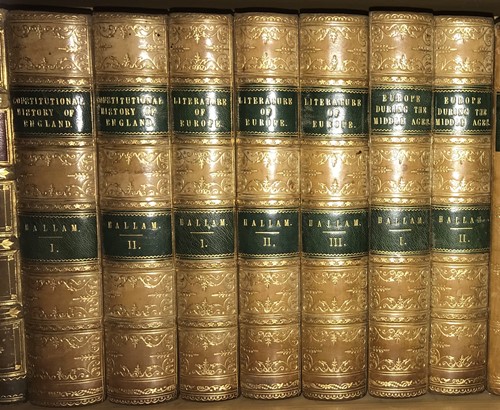 Lot 217 - Bindings. HALLAM (H) Literature of Europe, 2nd...