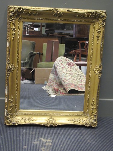 Lot 609 - A gilt frame mirror 79 x 64cm