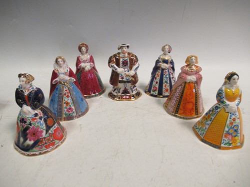 Lot 44 - Royal Worcester Candle Snuffers - Henry VIII...