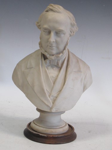 Lot 2 - A Copeland parian bust of William Gladstone...