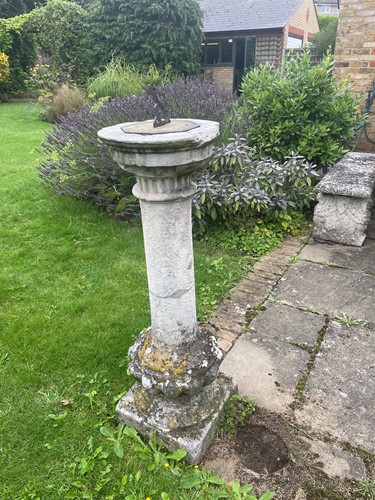 Lot 538 - A Portland stone sundial
