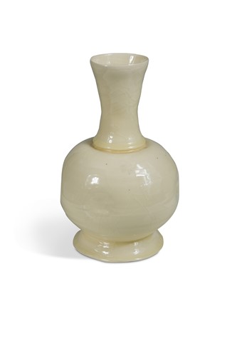 Lot 99 - Takeshi Yasuda (Japanese, born 1943), a creamware bottle vase
