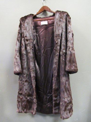 Lot 152 - A mink three quarter length fur coat and...
