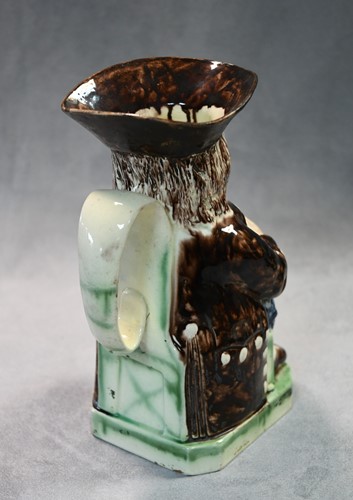 Lot 186 - A rare Whieldon Toby jug, circa 1780