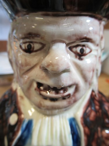 Lot 186 - A rare Whieldon Toby jug, circa 1780