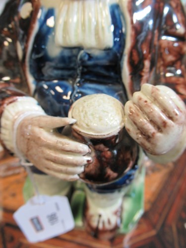 Lot 186 - A rare Whieldon Toby jug, circa 1780