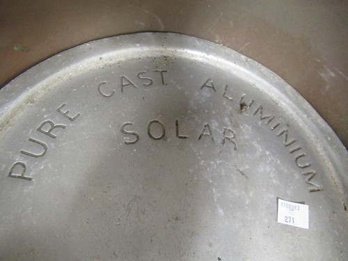 Lot 94 - Various copper and cast aluminium pots and pot...
