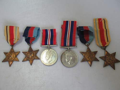 Lot 204 - Two Second World War campaign medal groups,...