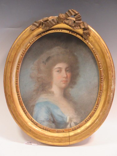 Lot 440 - English School, 18th century Portrait of a...