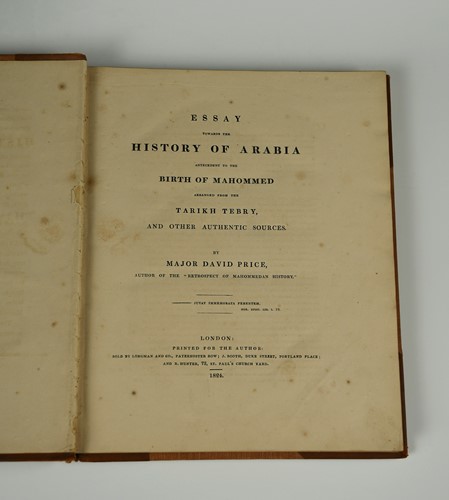 Lot 223 - PRICE (Major David) Essay Towards the History...