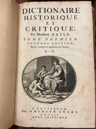Lot 148 - BAYLE (Pierre) Dictionaire Historique et...