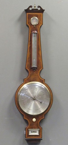 Lot 146 - A Regency mahogany wheel barometer, maker...