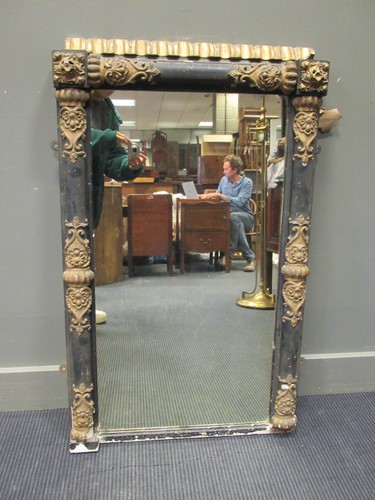 Lot 545 - A 19th century ebonised and gilt wood...