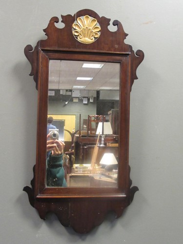 Lot 614 - Two George III Vauxhall type wall mirrors 65cm...