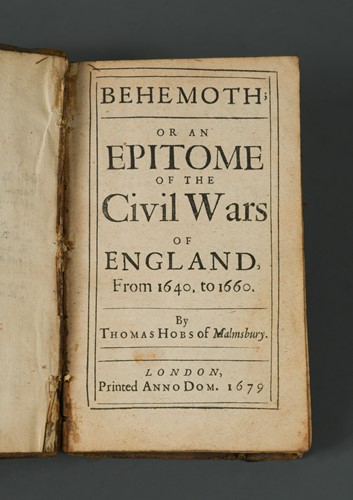 Lot 131 - HOBBES (Thomas) Behemoth; Or an Epitome of the...